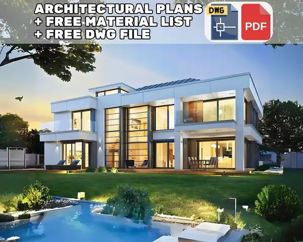 5 Bedroom Modern House Plan