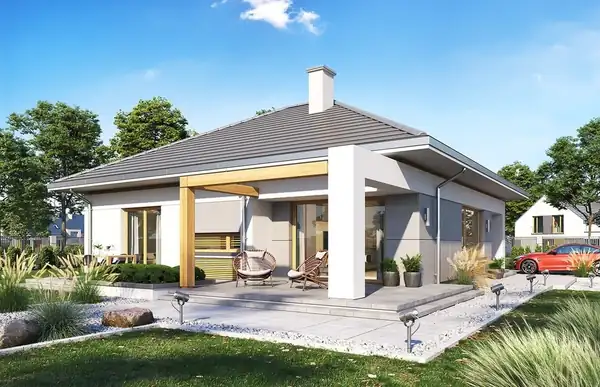 3 Bedroom Modern House Plan 2260 sq ft – image 2