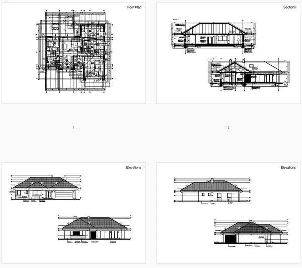 4 Bedroom Small Modern House Plan 1862 sq ft – image 2