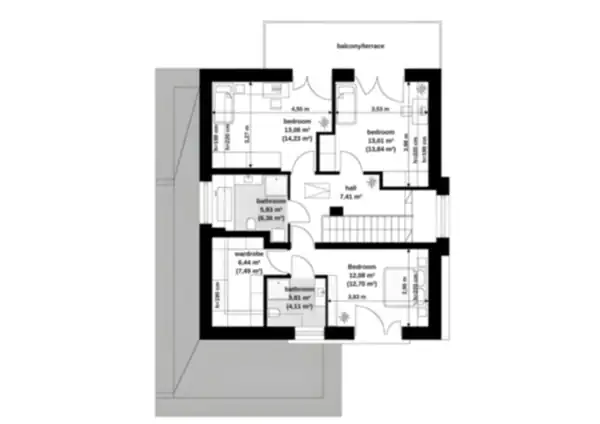3 Bedroom 138 m2 Detailed Modern House Architectural Floor Plans 11m x 13m – image 5