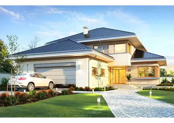 4 Bed 3 Bath Modern House Plan – image 2