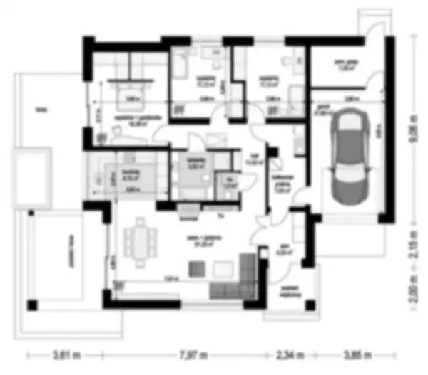 Compact Modern Home Plan, 3 Bed 210 m2 – image 4