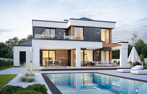 Mid Size Modern House Plan, 3 Bed 2486 sq ft – image 3