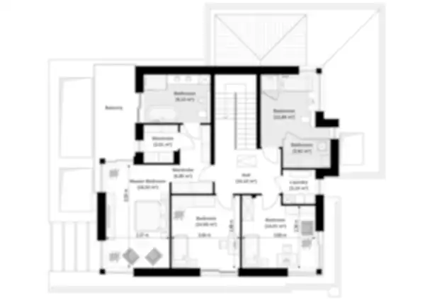 Mid Size Modern House Plan, 3 Bed 2486 sq ft – image 5