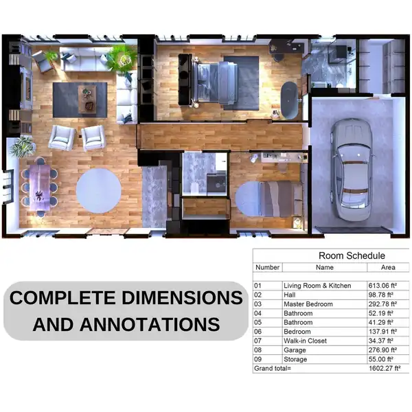 2 Bedroom Barndominium House Plan β image 2