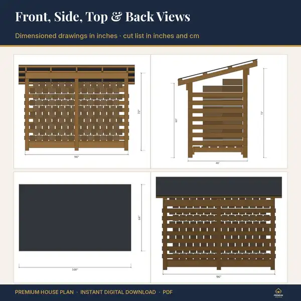 Firewood Shed Plans 8x4 – image 2